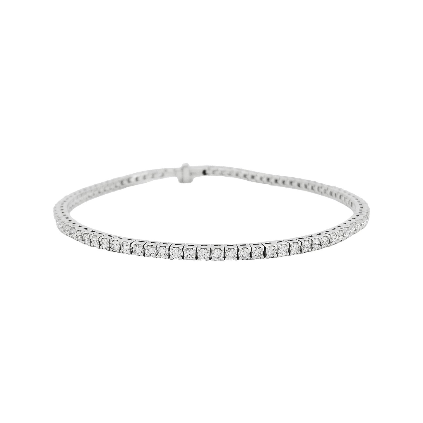 Unisex Moissanite Tennis Bracelet, Passes Diamond Tester |925 Silver Euro Setting Platinum Plating Iced Out Jewelry |Gift for all event