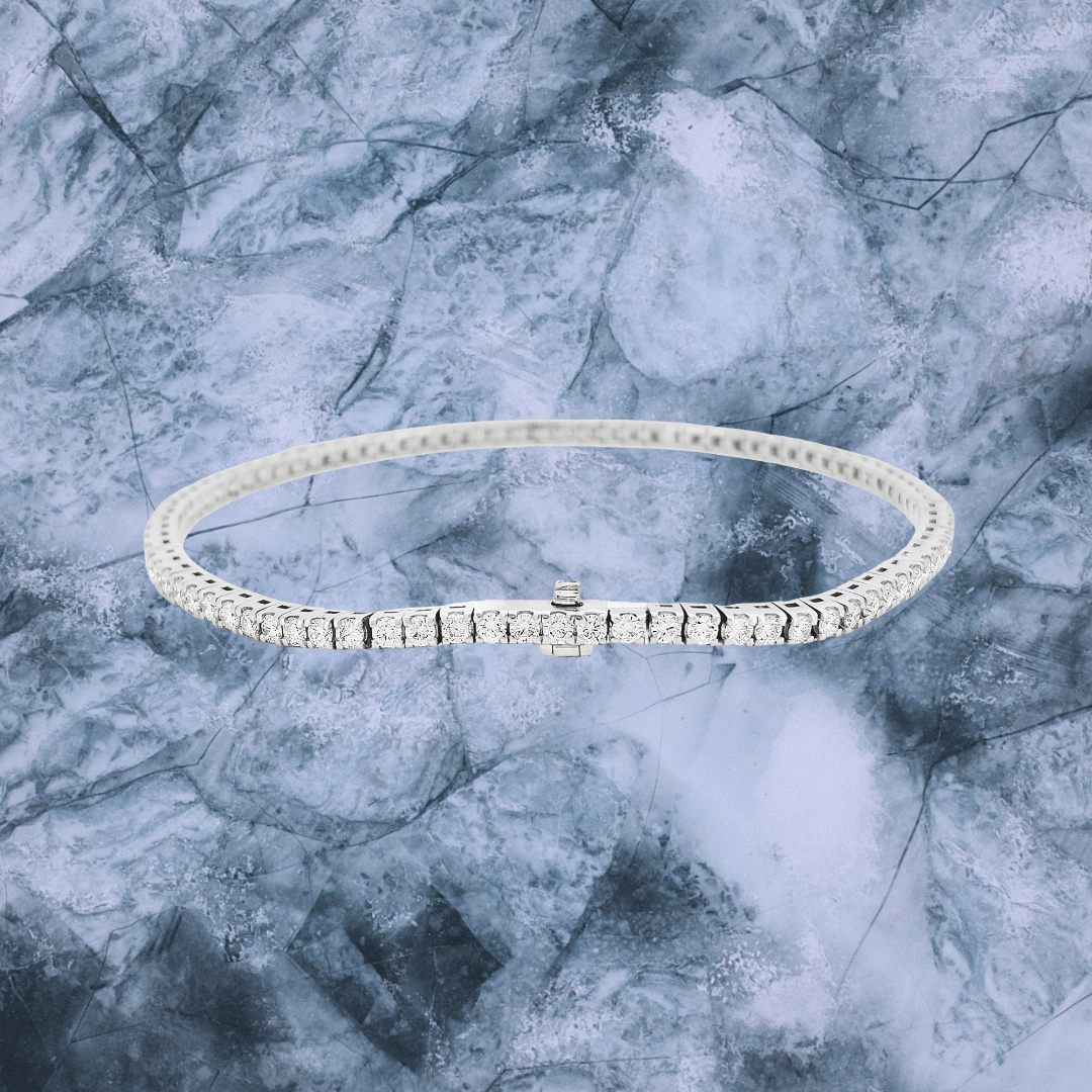 Unisex Moissanite Tennis Bracelet, Passes Diamond Tester |925 Silver Euro Setting Platinum Plating Iced Out Jewelry |Gift for all event