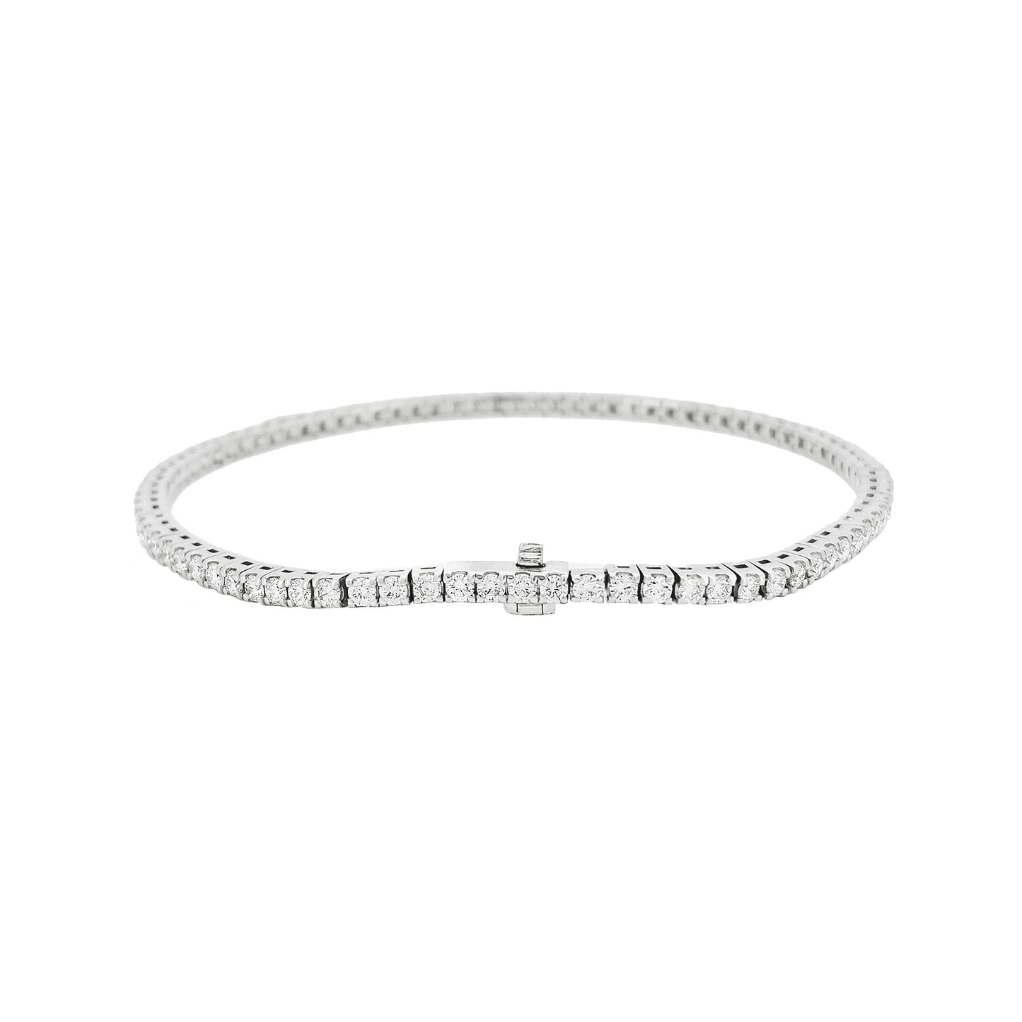 Unisex Moissanite Tennis Bracelet, Passes Diamond Tester |925 Silver Euro Setting Platinum Plating Iced Out Jewelry |Gift for all event