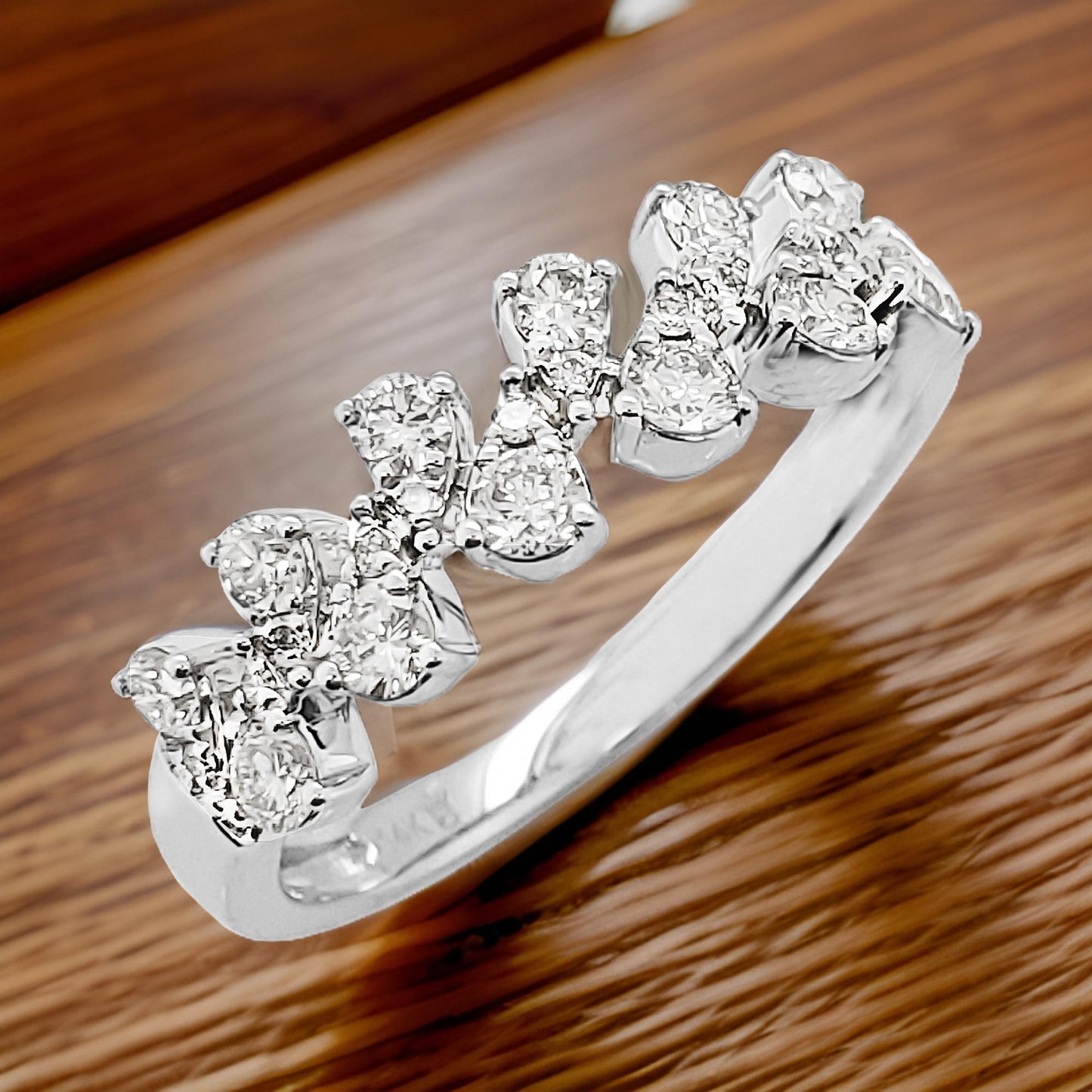 1/2CTW Elegant Pear Shape Ring in 14K Gold Plated Silver |Moissanite /Lab Grown Diamond Options Perfect for Parties & Special Occasions