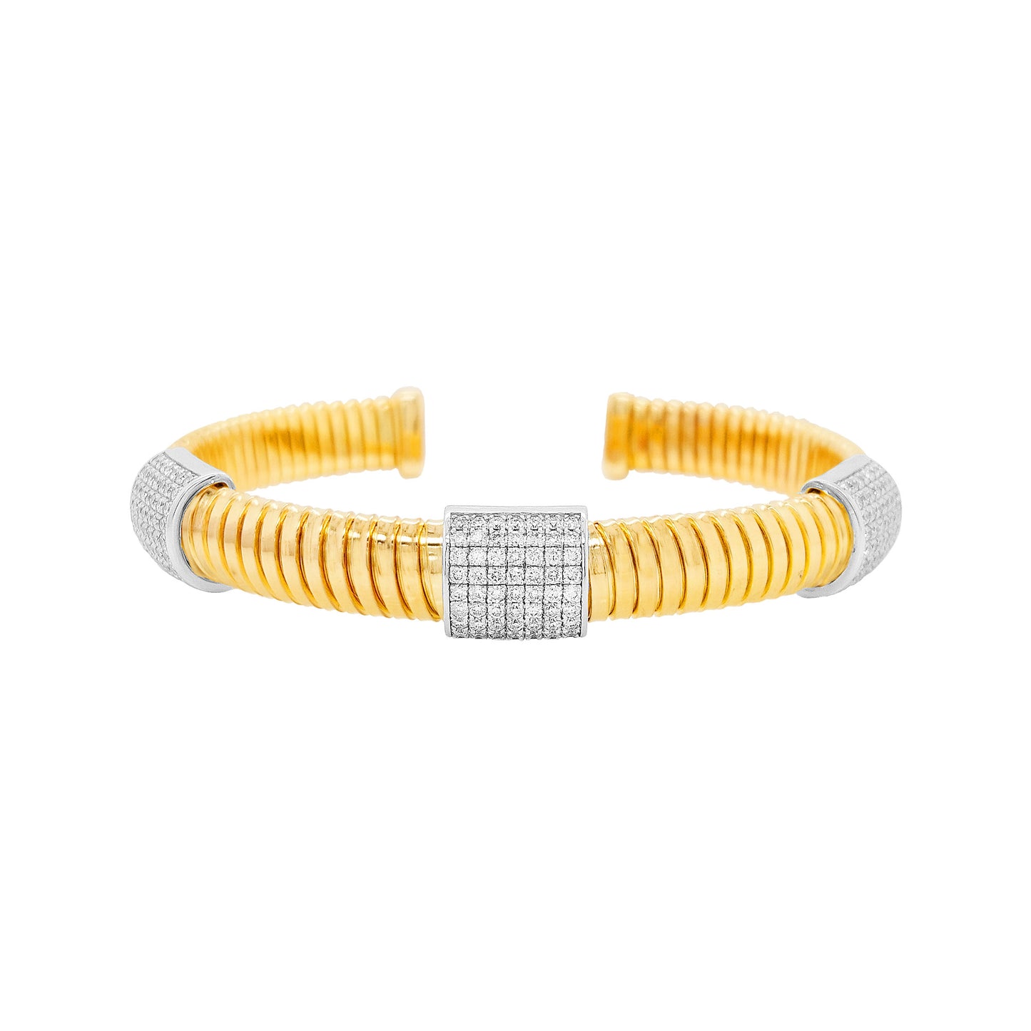 Impressive 1 1/2CTW Diamond | Gold Bangle For Women |Best Partywear | Ideal Gift on any occasion to loved one
