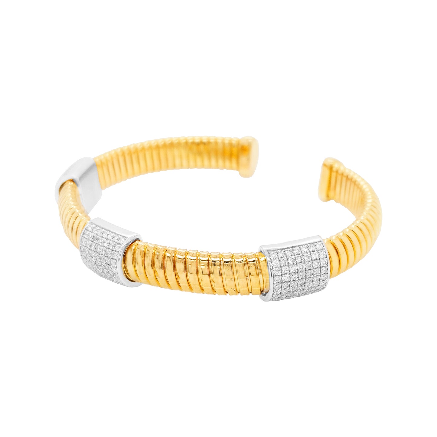 Impressive 1 1/2CTW Diamond | Gold Bangle For Women |Best Partywear | Ideal Gift on any occasion to loved one