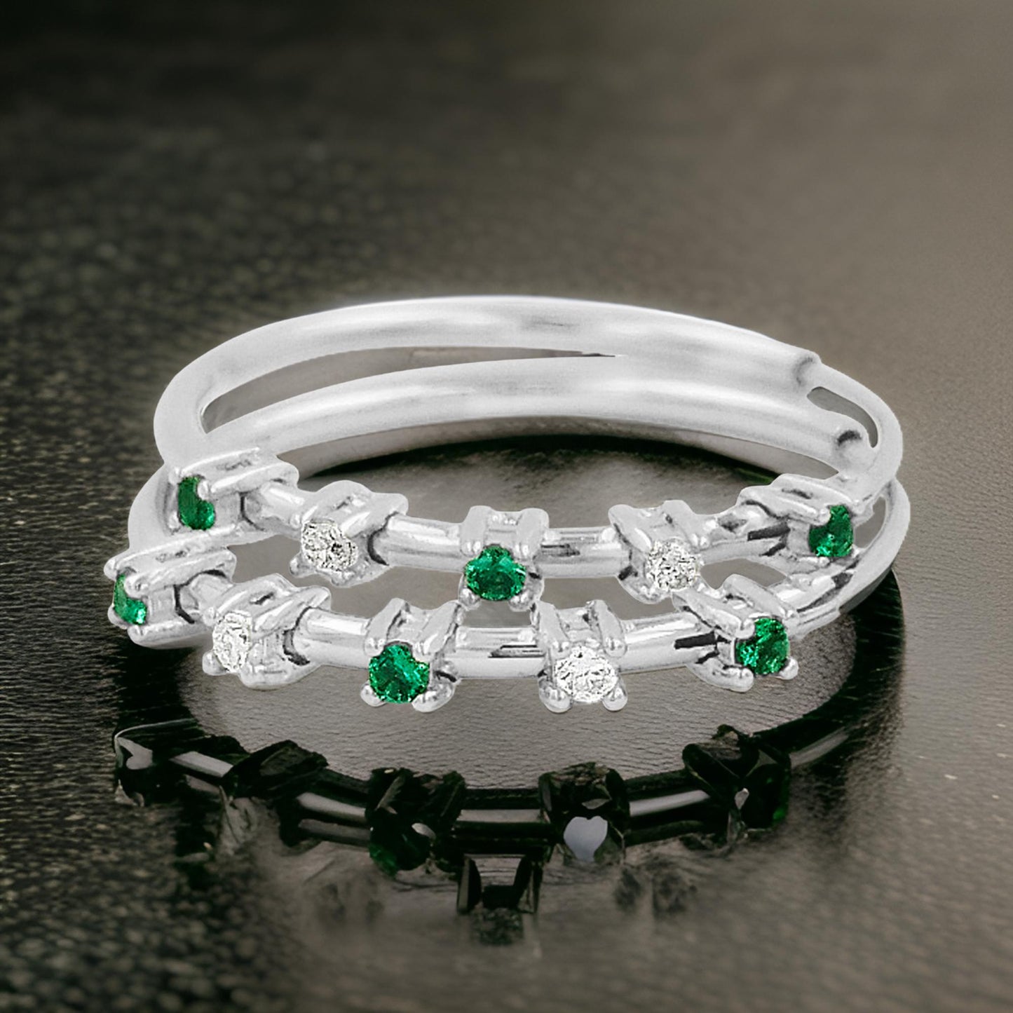 20MM Unisex Emerald Green Tube Hoop Earrings with LGD in 14K Gold Plated Silver | Best for Daily & Party Wear | Ideal Gift for Any Occasion