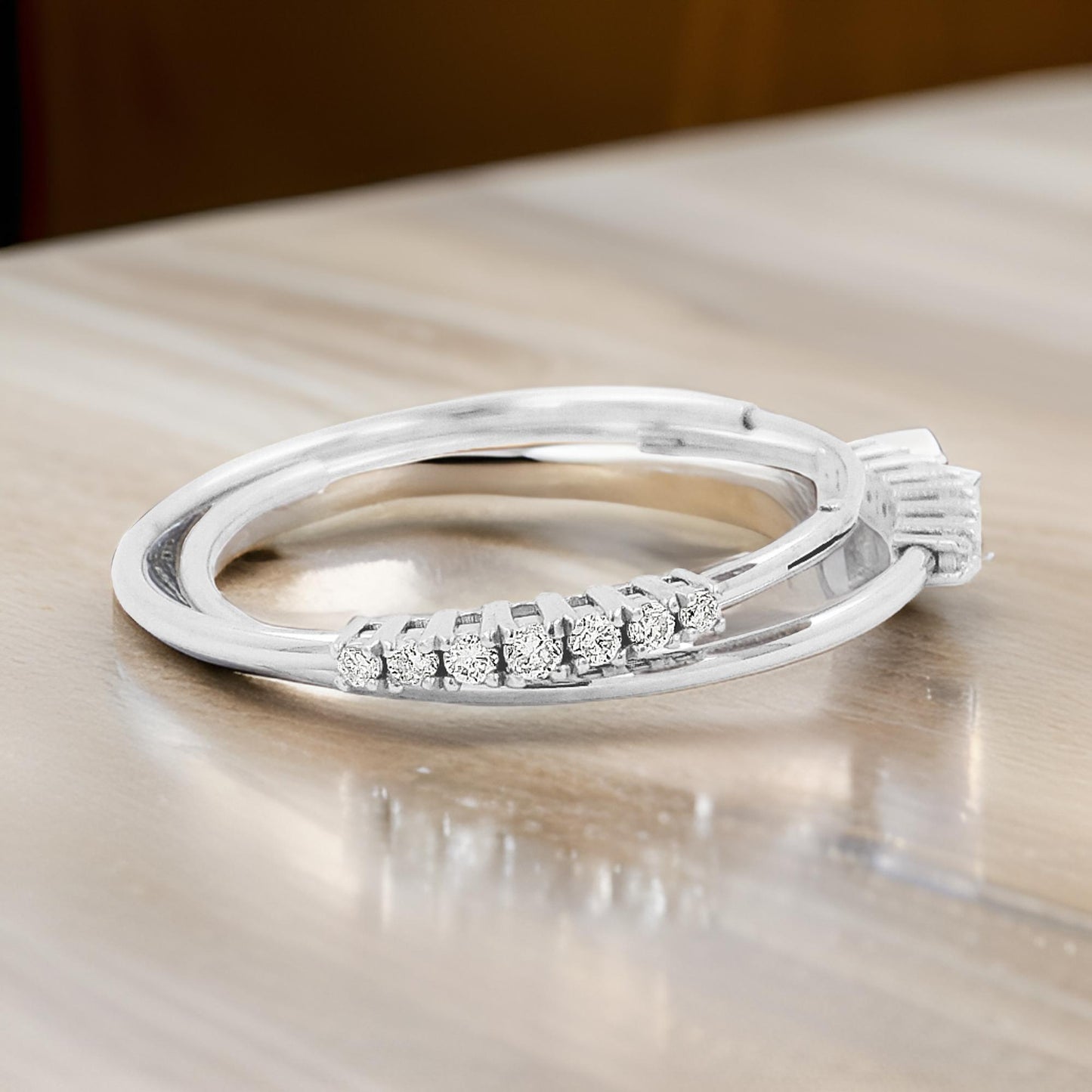 25MM 7 Stone Tube Hoop withDiamonds in 14K White Gold Plated Silver |Elegant Daily & Party Wear |Perfect Gift for Any Occasion to loved ones