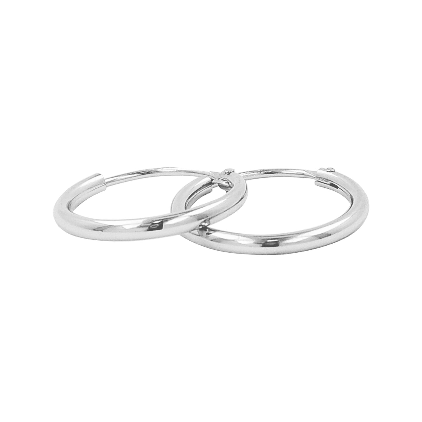 Pair of Elegant Unisex Tube Hoop Earrings | 14K Gold Plated Over Silver | Perfect for Dailywear |Party Wear and Gift on All Occasions