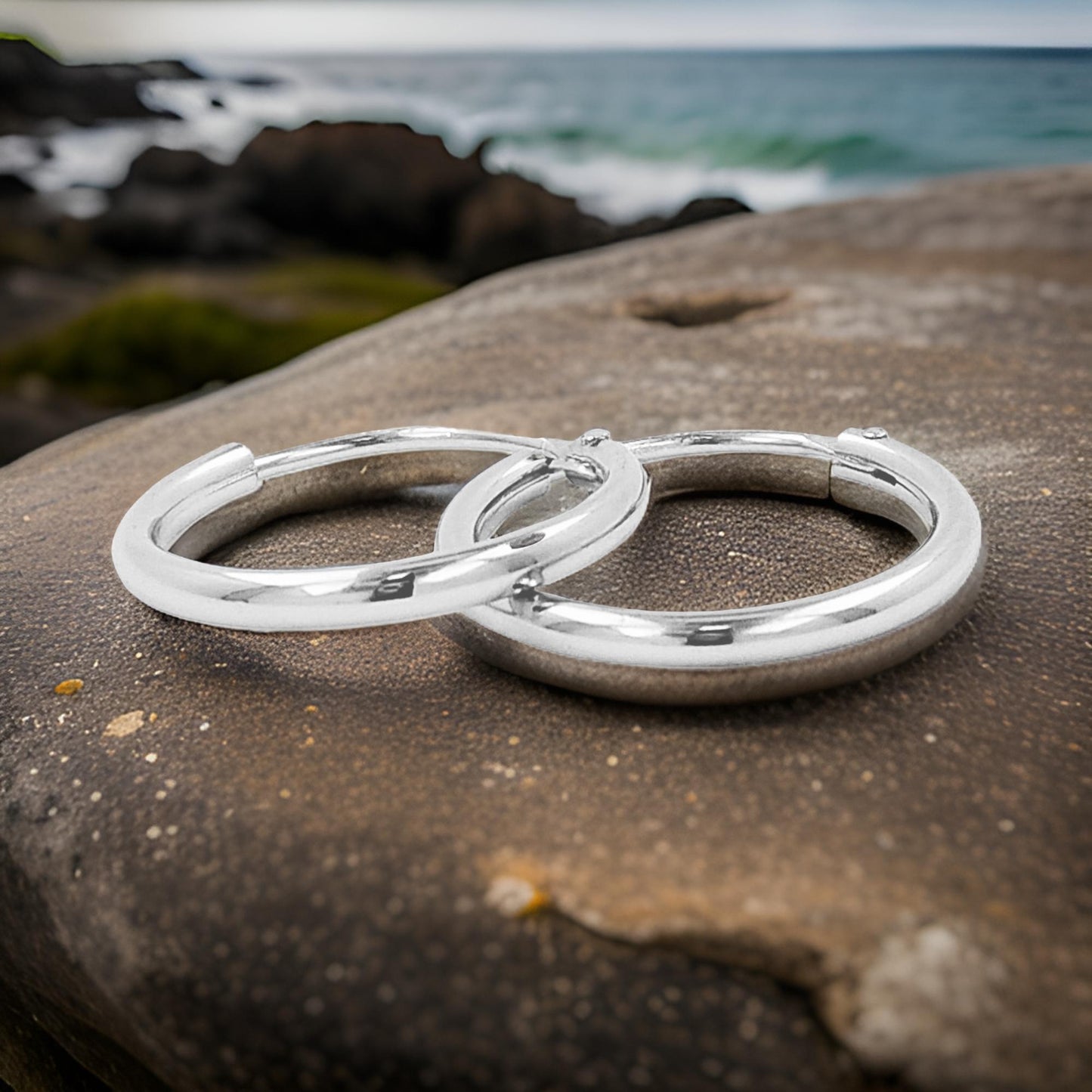 Pair of Elegant Unisex Tube Hoop Earrings | 14K Gold Plated Over Silver | Perfect for Dailywear |Party Wear and Gift on All Occasions