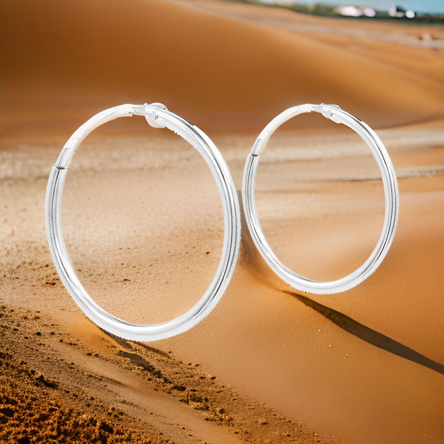 Unisex Tube Hoop Earrings |14K Gold Plated Over Silver |Perfect for Everyday/Party Wear and Gift on All Occasions to Loved Ones |Unisex gift