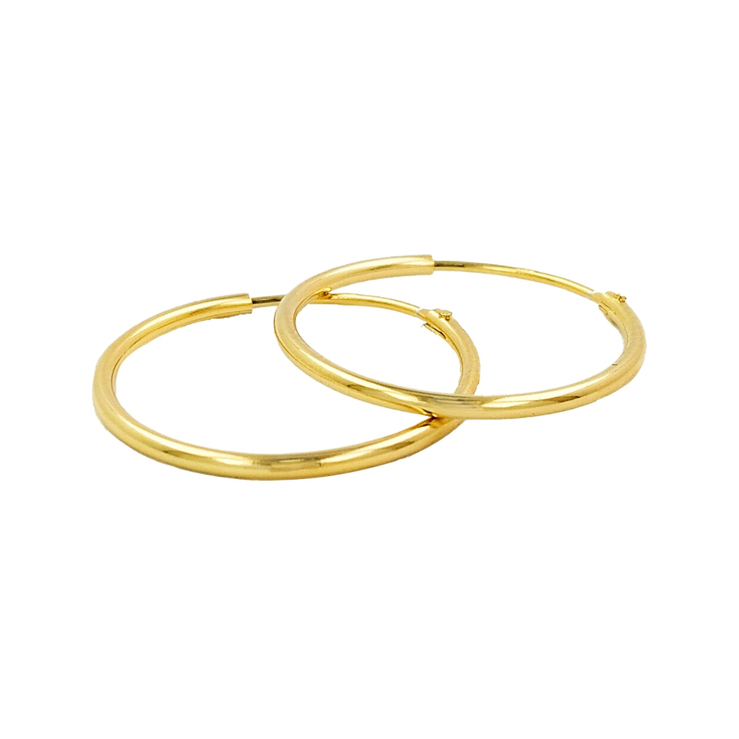 Perfect Unisex Tube Hoop Earrings | 14K Gold Plated Over Silver | Perfect for Daily/Party Wear and Gift on All Occasions to Loved Ones