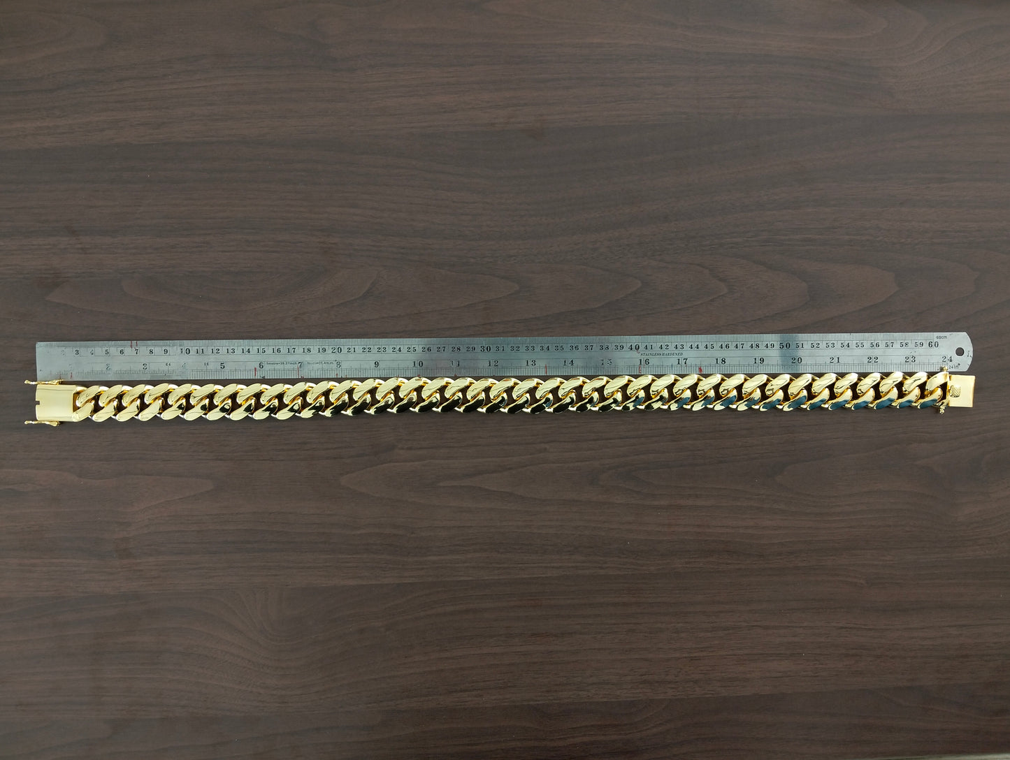 25MM Monaco Cuban Link Necklace in 14K | Elegant Party Wear Necklace |Perfect Unisex Valentine’s Day Gift |24-Inch Statement Unisex Necklace