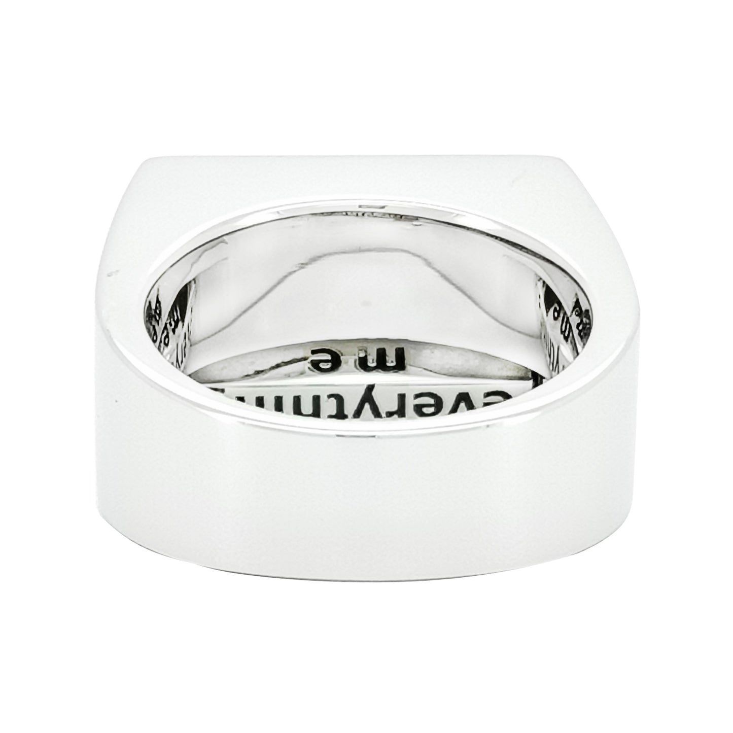 Unisex Spinner Ring, Bold Engraving, 14K Gold Plated Silver Roulette Band, Personalized Anti-Anxiety Ring, Gift for Him/Her
