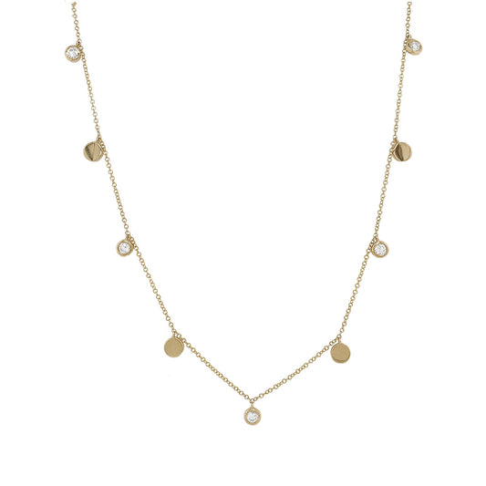 MOISSANITE DIAMOND ALTERNATIVE STATION NECKLACE