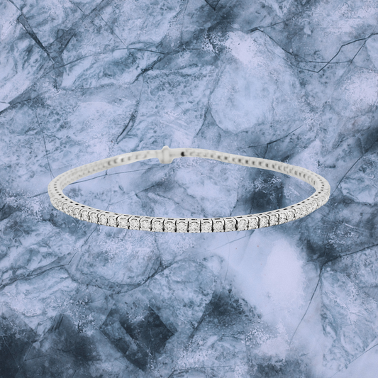 Unisex Moissanite Tennis Bracelet, Passes Diamond Tester |925 Silver Euro Setting Platinum Plating  Iced Out Jewelry |Gift for all event