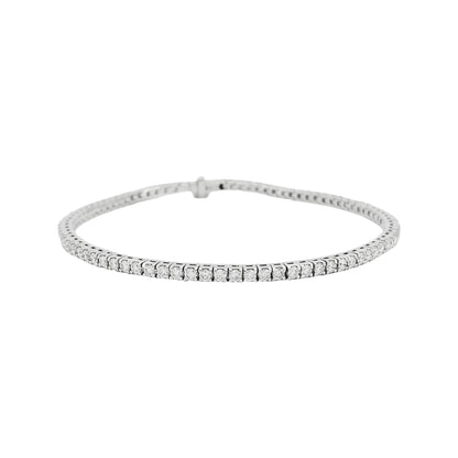 Unisex Moissanite Tennis Bracelet, Passes Diamond Tester |925 Silver Euro Setting Platinum Plating  Iced Out Jewelry |Gift for all event