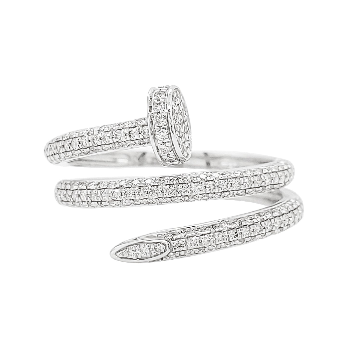 Stunning 1/2CTW Wrap Ring for Women 14K Gold Plated, Elegant Partywear & Gift Jewelry On Any Special Occasion Birthday/Anniversary/Wedding