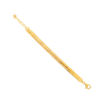 Elegant Bracelet in 14K Gold plated Silver for Women |Stylish Partywear |Affordable Luxury |Perfect For Premium Gift On All Occasions