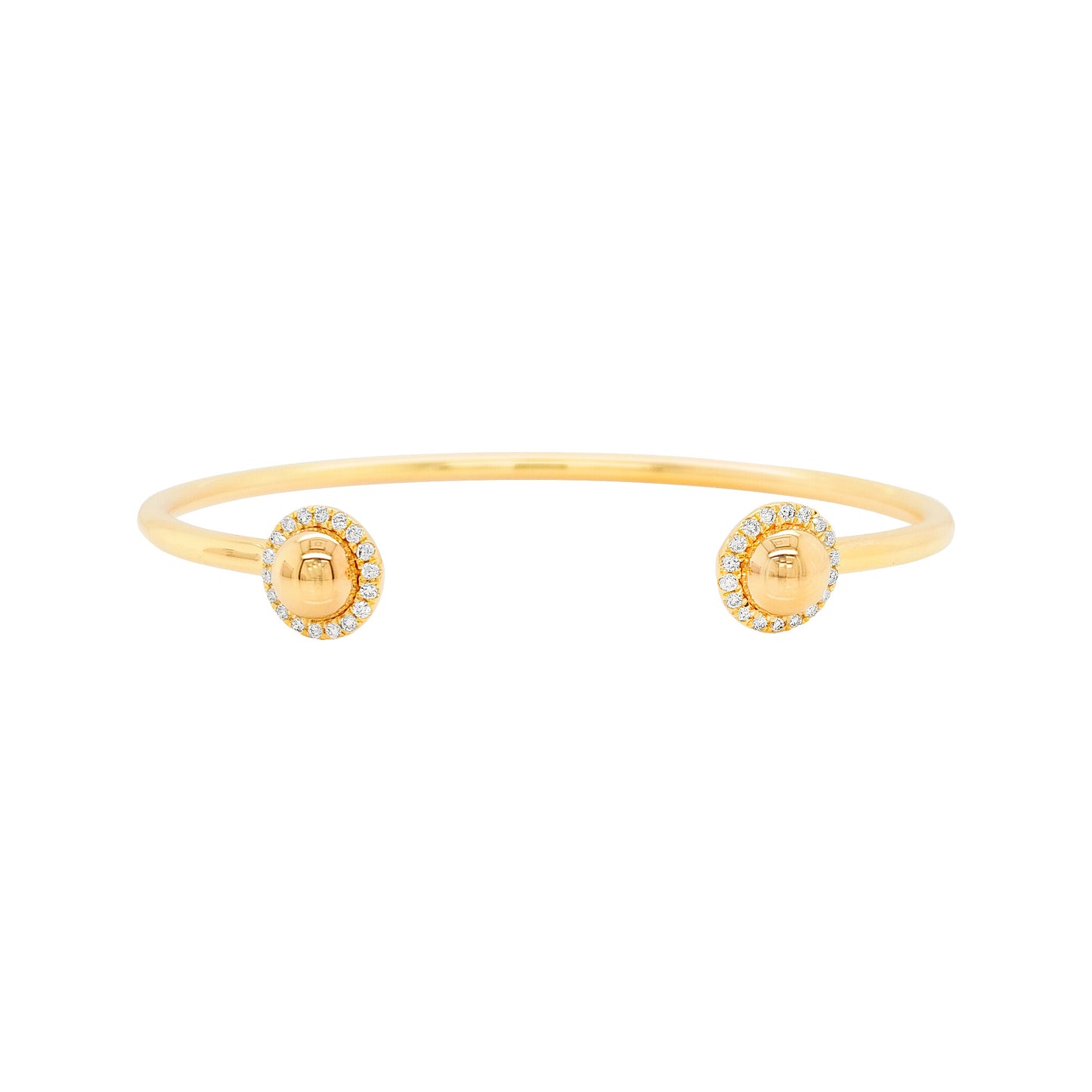 Amazing 1/5CTW Lab Grown Diamond In 14K Gold Plated Silver |Women Bangle |Best For Partywear |Ideal Gift For Loved One on special Occasions