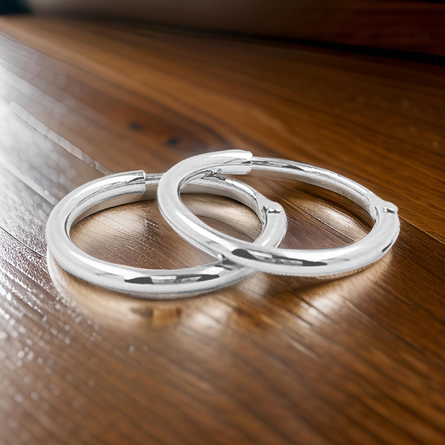 Timeless Pair of Elegant Unisex Hoop Earrings | 14K Gold Plated Over Silver | Perfect for Daily Wear and Gift on All Occasions |Partywear
