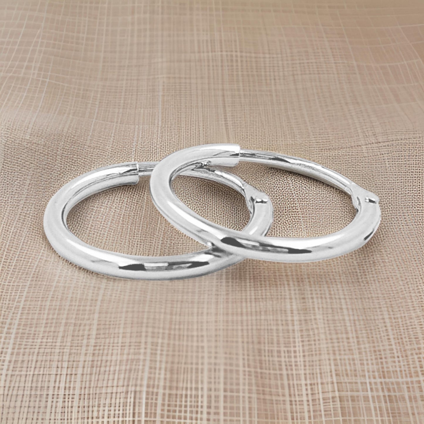 Timeless Pair of Elegant Unisex Hoop Earrings | 14K Gold Plated Over Silver | Perfect for Daily Wear and Gift on All Occasions |Partywear