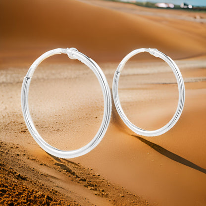 Unisex Tube Hoop Earrings |14K Gold Plated Over Silver |Perfect for Everyday/Party Wear and Gift on All Occasions to Loved Ones |Unisex gift