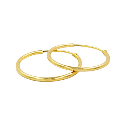 Perfect Unisex Tube Hoop Earrings | 14K Gold Plated Over Silver | Perfect for Daily/Party Wear and Gift on All Occasions to Loved Ones