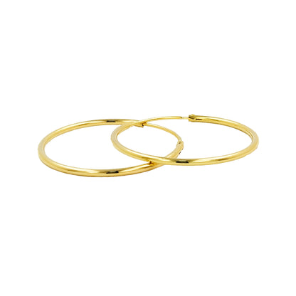 Masterpiece Unisex Tube Hoop Earrings | 14K Gold Plated Over Silver | Perfect for Daily/Party Wear and Gift on All Occasions to Loved Ones