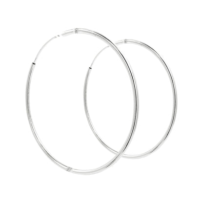 50MM Elegant & Beautiful Pair of Hoop Earrings in 14K Gold Plated Over Silver | Perfect for Daily/Party Wear | Ideal Gift for Loved Ones