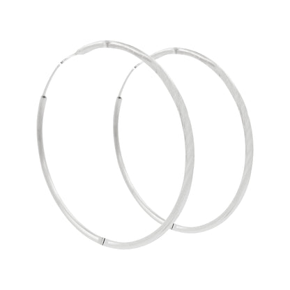 55MM Elegant & Beautiful Pair of Tube Hoop Earrings in 14K Gold Plated Over Silver |Perfect for Daily/Party Wear |Ideal Gift for Loved Ones