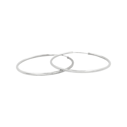 55MM Elegant & Beautiful Pair of Tube Hoop Earrings in 14K Gold Plated Over Silver |Perfect for Daily/Party Wear |Ideal Gift for Loved Ones
