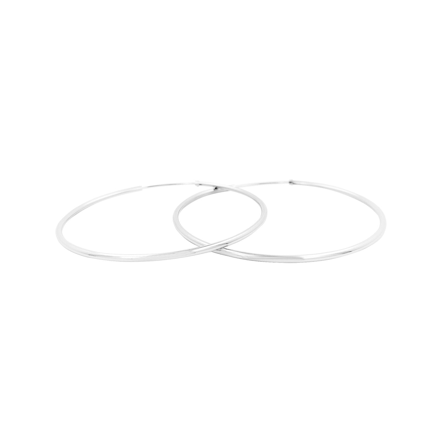 60MM Elegant and Beautiful Pair of Hoop Earrings in 14K Gold Plated Over Silver | Perfect for Daily/Party Wear | Ideal Gift for Loved Ones