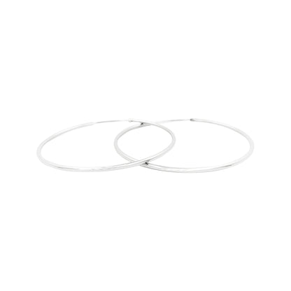 45MM Elegant and Beautiful Pair of Tube Hoop Earrings in 14K Gold Plated Over Silver | Best for Daily/Party Wear | Ideal Gift for Loved Ones