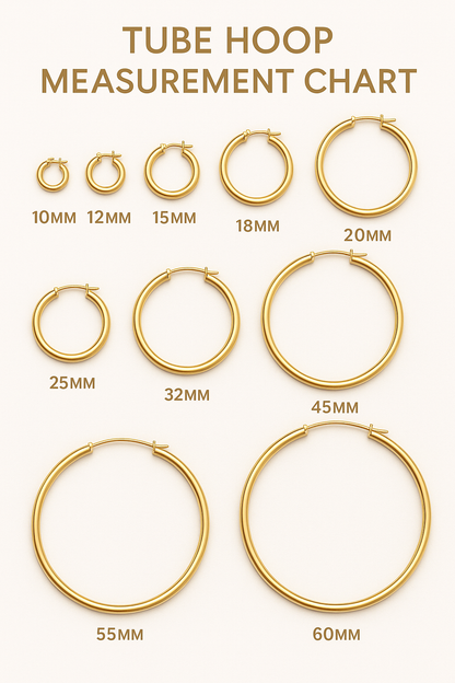 32MM Beautiful pair of Hoop Earrings in 14K Gold Plated Over Silver |Perfect for Daily/Party wear |Ideal for gift to loved Ones on occasions