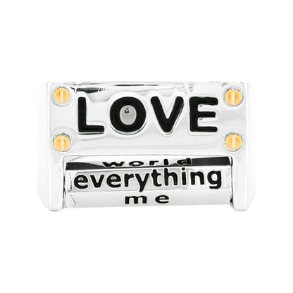 Personalized Unisex Love & Revolving Engraved Message Dice in 14K GoldPlated Silver |Spinning Roulette Band with/without Moissanite Diamonds