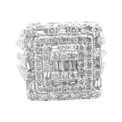 Luxury Oversized Moissanite Diamond Men's Ring – Full Ice Real VVS Clarity, Hip Hop Fashion Jewelry - Custom Hip Hop Bling