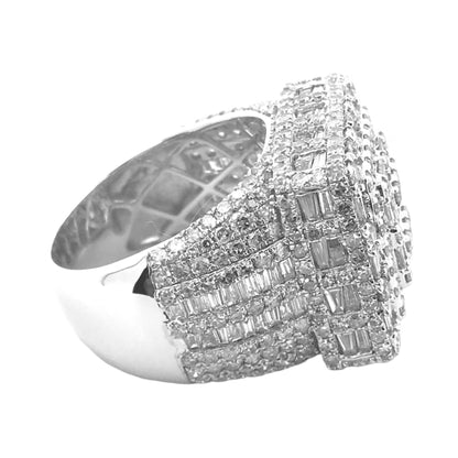 Luxury Oversized Moissanite Diamond Men's Ring – Full Ice Real VVS Clarity, Hip Hop Fashion Jewelry - Custom Hip Hop Bling