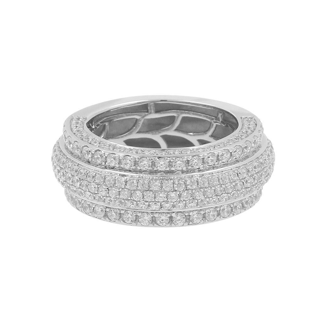 Men's Fully Iced Out  Moissanite Bling Hip Hop Band Ring,Ultimate Statement Jewelry, Unique Ring Design - Custom Hip Hop Bling