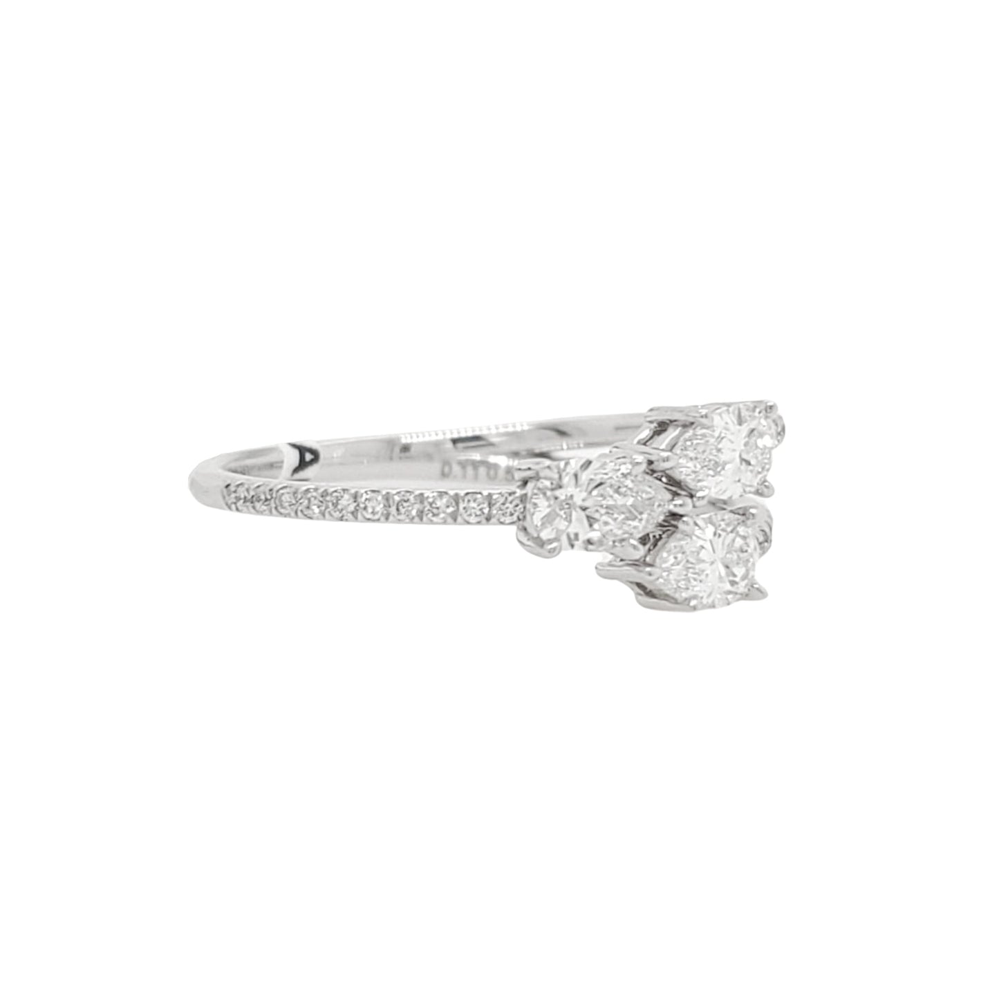 3 Pears Lab Grown Diamond Fashion Ring in Platinum