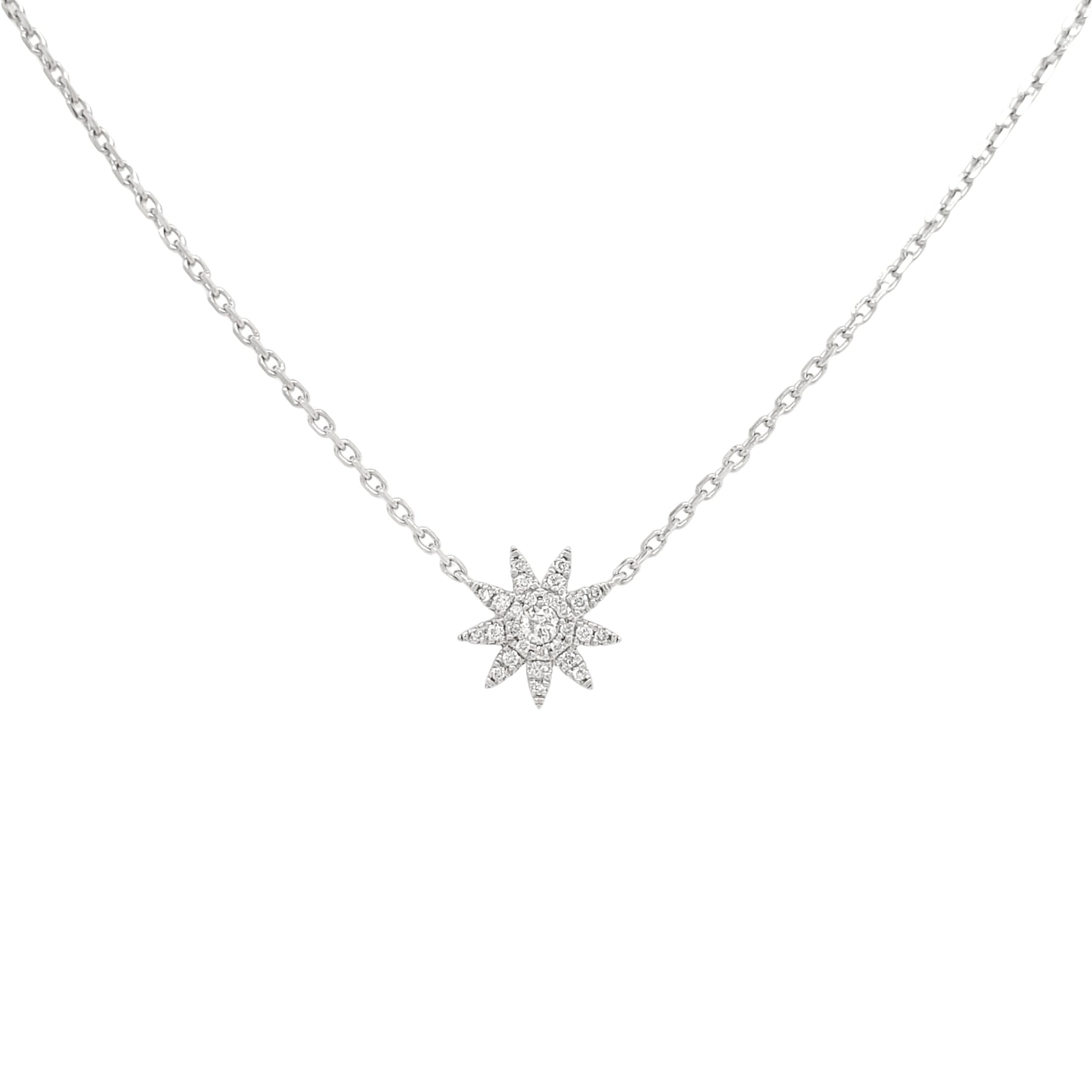 Lab Grown Diamonds North Star Necklace in Platinum - L Line Jewelry